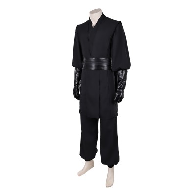 Maul Black Hoodless Combat Suit Cosplay Costume Halloween Carnival Outfit