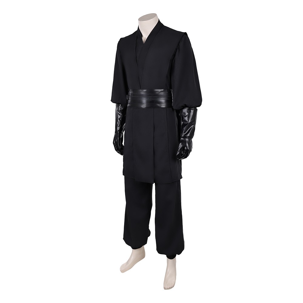 Maul Black Hoodless Combat Suit Cosplay Costume Halloween Carnival Outfit