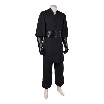 Maul Black Hoodless Combat Suit Cosplay Costume Halloween Carnival Outfit