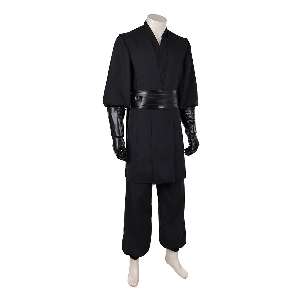 Maul Black Hoodless Combat Suit Cosplay Costume Halloween Carnival Outfit