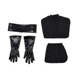 Maul Black Hoodless Combat Suit Cosplay Costume Halloween Carnival Outfit