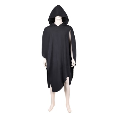 Maul Black Hooded Cloak Cosplay Costume Halloween Carnival Outfit