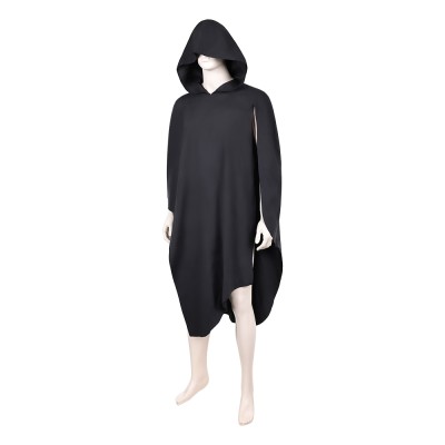 Maul Black Hooded Cloak Cosplay Costume Halloween Carnival Outfit