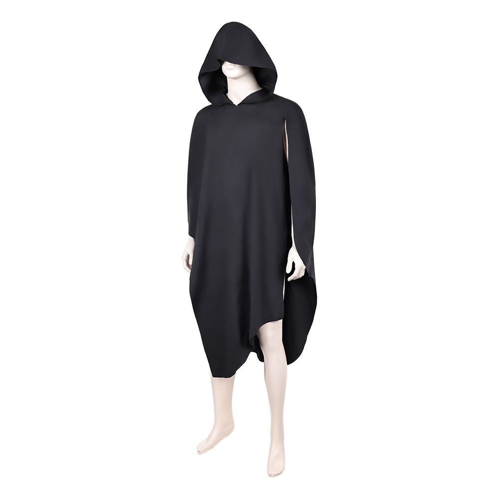 Maul Black Hooded Cloak Cosplay Costume Halloween Carnival Outfit