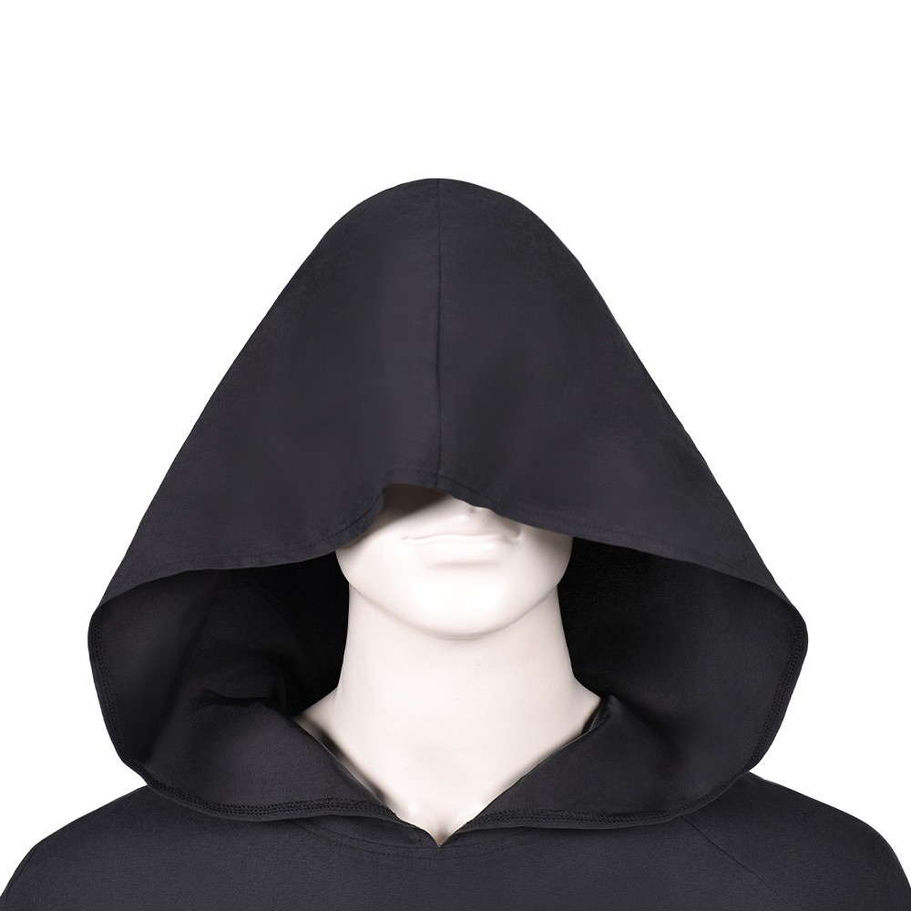 Maul Black Hooded Cloak Cosplay Costume Halloween Carnival Outfit