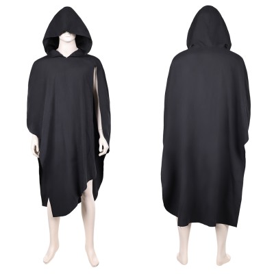 Maul Black Hooded Cloak Cosplay Costume Halloween Carnival Outfit