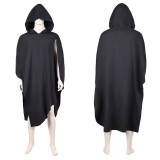 Maul Black Hooded Cloak Cosplay Costume Halloween Carnival Outfit