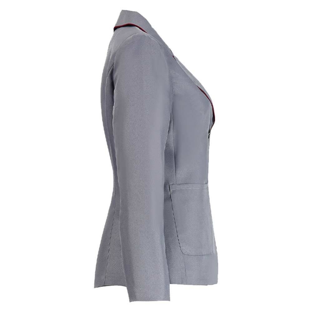 Matilda Women Gray Coat Cosplay Costume Halloween Carnival Outfit