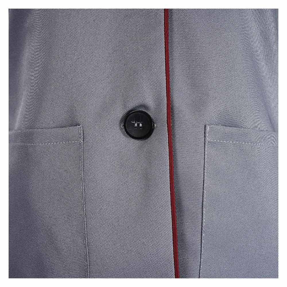 Matilda Women Gray Coat Cosplay Costume Halloween Carnival Outfit