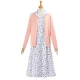 Matilda Hortensia Women White Floral Dress Cosplay Costume Halloween Carnival Outfit