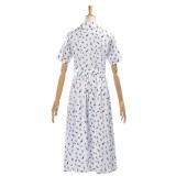 Matilda Hortensia Women White Floral Dress Cosplay Costume Halloween Carnival Outfit