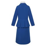 Mary Poppins Mary Kids Children Blue Cosplay Costume Halloween Carnival Outfit