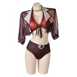 Rivals Squirrel Girl Doreen Green 2pcs Maillot de bain Costume Cosplay Halloween Carnaval Tenue