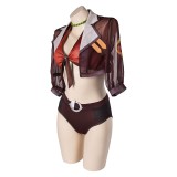 Rivals Squirrel Girl Doreen Green 2pcs Maillot de bain Costume Cosplay Halloween Carnaval Tenue