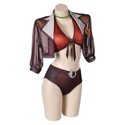 Rivals Squirrel Girl Doreen Green 2pcs Maillot de bain Costume Cosplay Halloween Carnaval Tenue