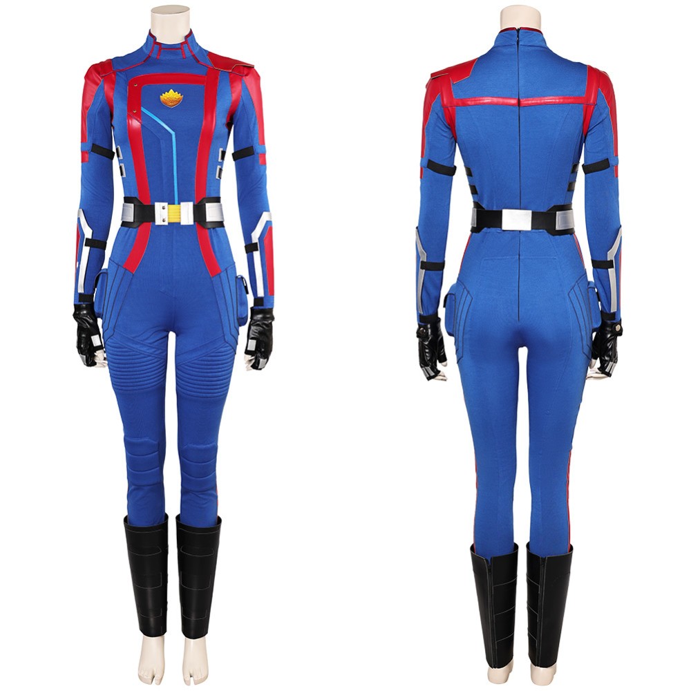 Rivals Mantis Femmes Bleu Combinaison Costume Cosplay Halloween Carnaval Tenue