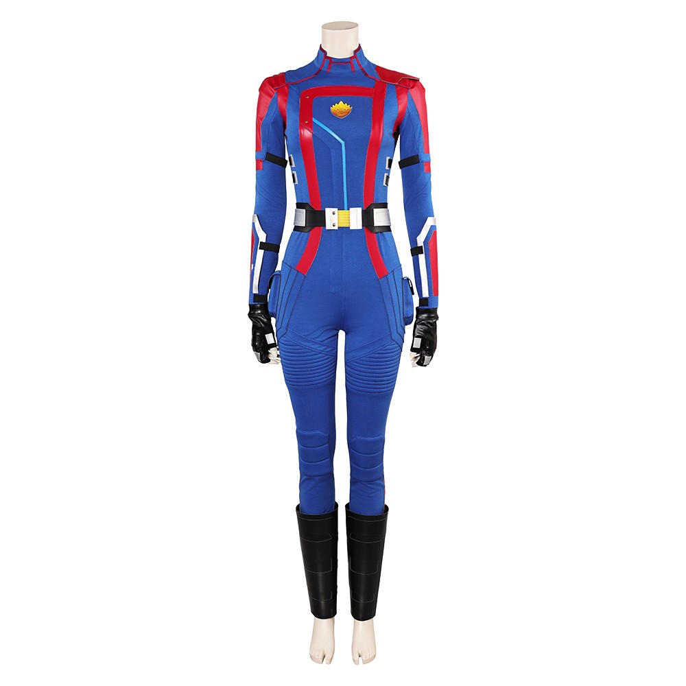 Rivals Mantis Femmes Bleu Combinaison Costume Cosplay Halloween Carnaval Tenue