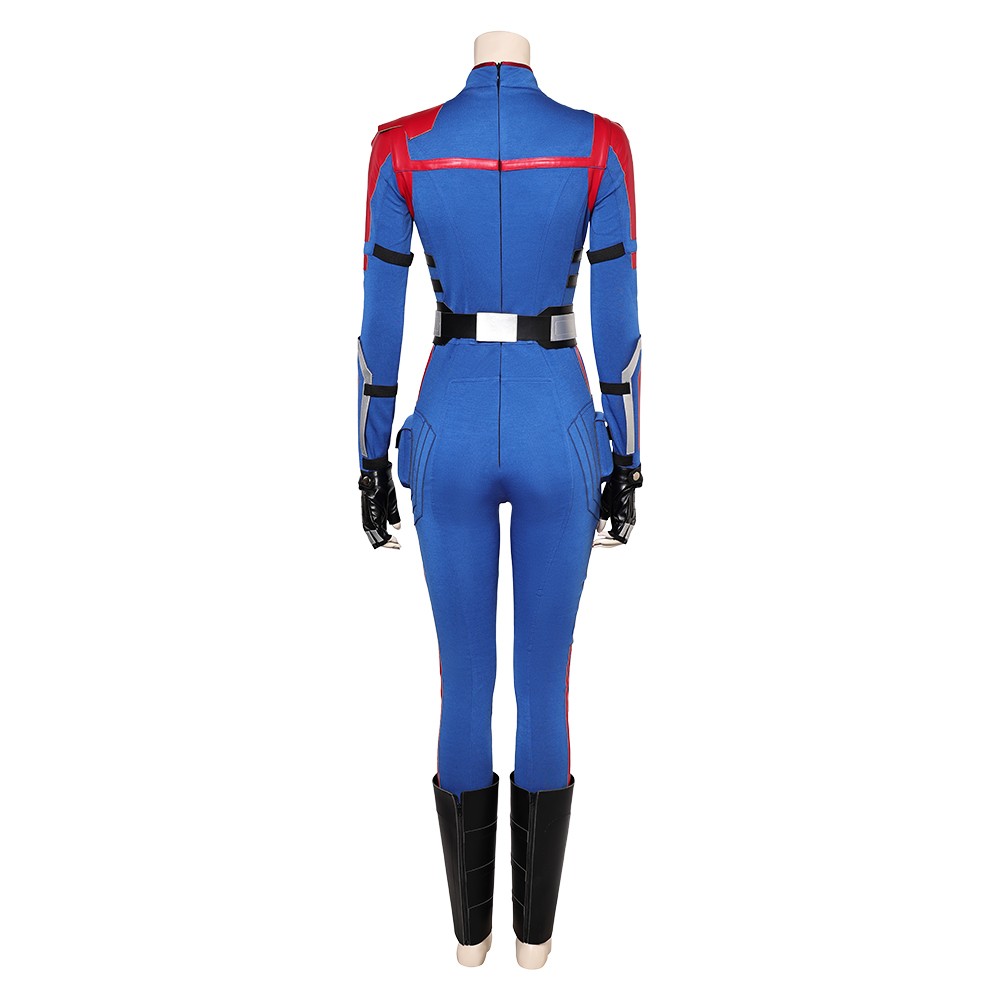 Rivals Mantis Femmes Bleu Combinaison Costume Cosplay Halloween Carnaval Tenue