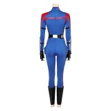 Rivals Mantis Femmes Bleu Combinaison Costume Cosplay Halloween Carnaval Tenue