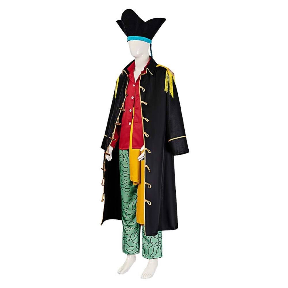 Costume de cosplay rouge Marshall D. Teach pour Halloween et carnaval