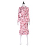 Mars Attacks Martian Girl Women Pink Dress Party Cosplay Costume Halloween Carnival