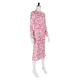 Mars Attacks Martian Girl Women Pink Dress Party Cosplay Costume Halloween Carnival