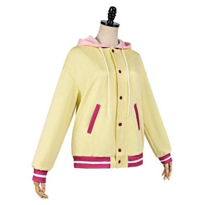 Marriage Toxin Shiori Ureshino Women Yellow Coat Cosplay Costume Halloween Carnival Outfit