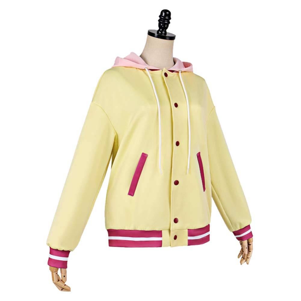 Marriage Toxin Shiori Ureshino Women Yellow Coat Cosplay Costume Halloween Carnival Outfit