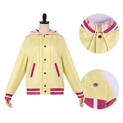Marriage Toxin Shiori Ureshino Women Yellow Coat Cosplay Costume Halloween Carnival Outfit