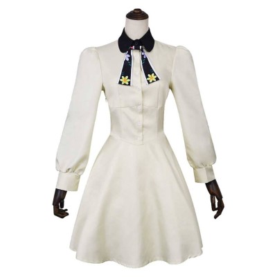 Marriage Toxin Mei Kinosaki Women White Dress Cosplay Costume Halloween Carnival Outfit