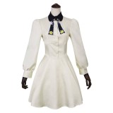 Marriage Toxin Mei Kinosaki Women White Dress Cosplay Costume Halloween Carnival Outfit