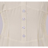 Robe blanche de cosplay pour femmes Mei Kinosaki Marriage Toxin Costume Halloween Carnaval