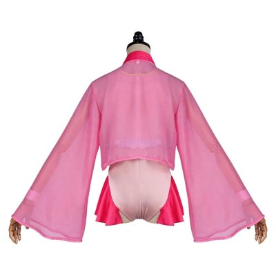 Maomao Women Pink Swimsuit Cosplay Costume Halloween Carnival Outfit