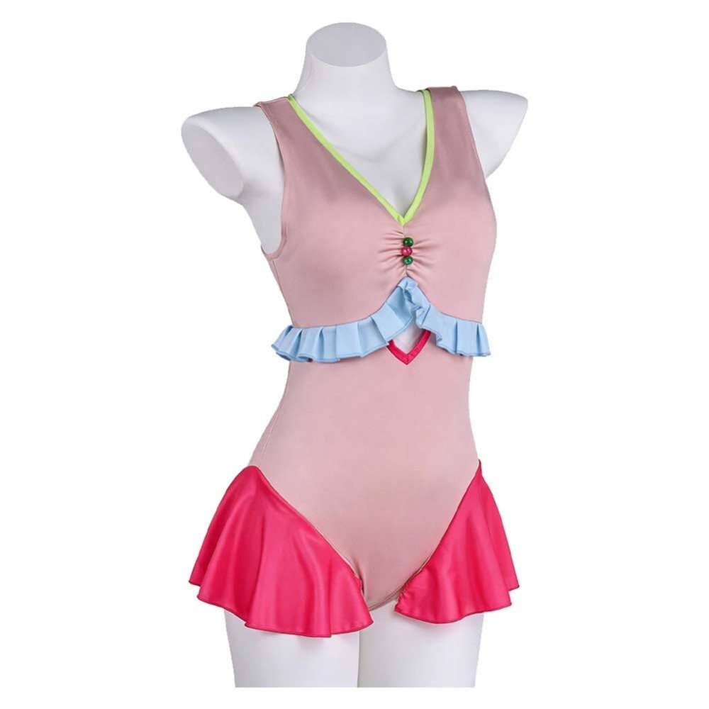 Maomao Women Pink Swimsuit Cosplay Costume Halloween Carnival Outfit