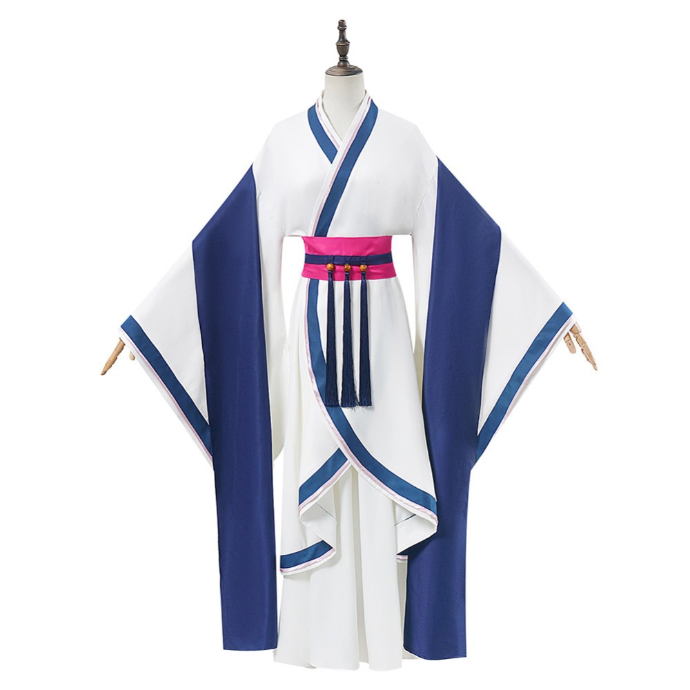Maomao White Hanfu Cosplay Costume Halloween Carnival Outfit