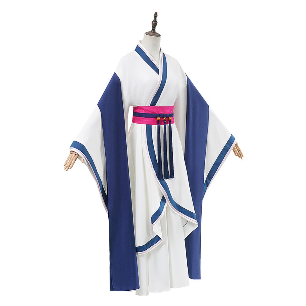 Maomao White Hanfu Cosplay Costume Halloween Carnival Outfit