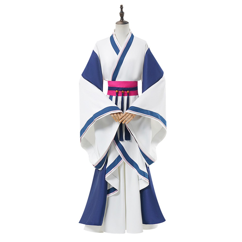 Maomao White Hanfu Cosplay Costume Halloween Carnival Outfit