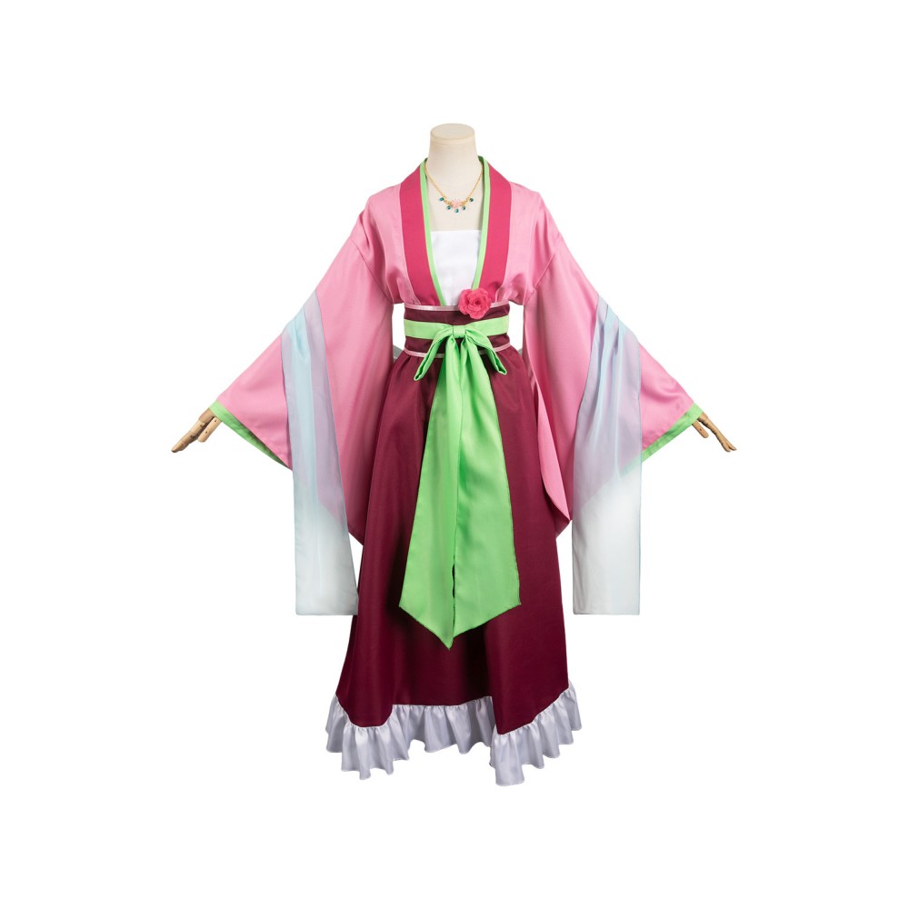 Ensemble de costume Hanfu robe rose Maomao pour cosplay, tenue de carnaval d'Halloween