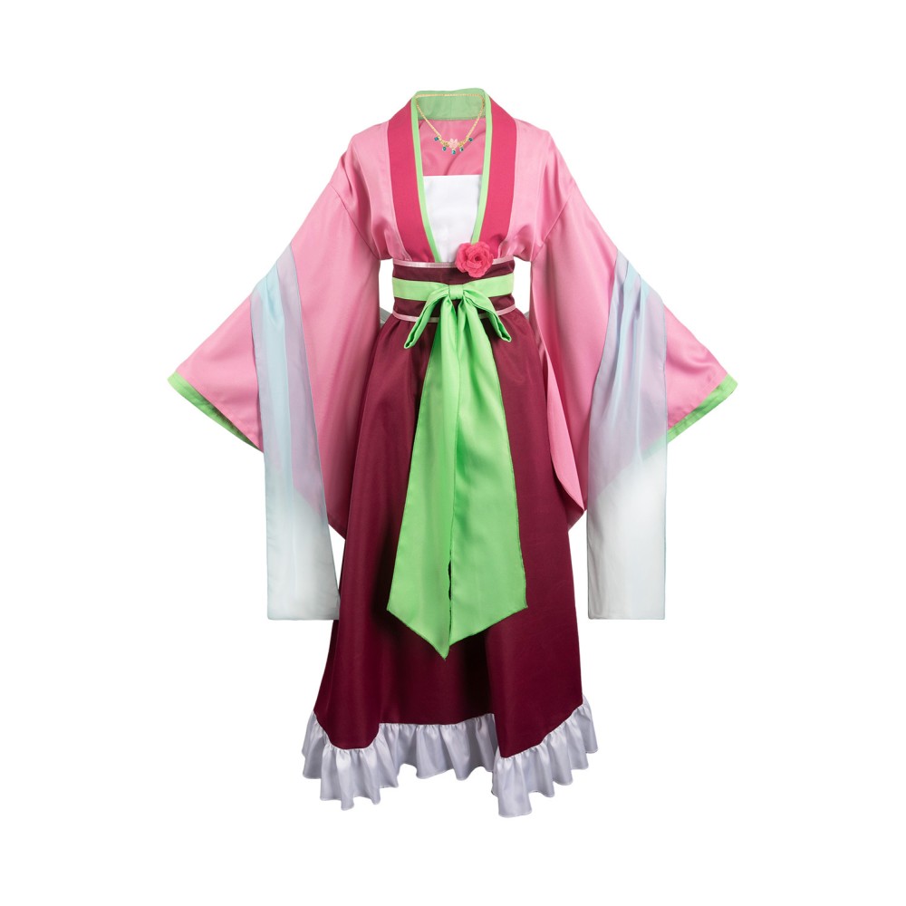 Ensemble de costume Hanfu robe rose Maomao pour cosplay, tenue de carnaval d'Halloween
