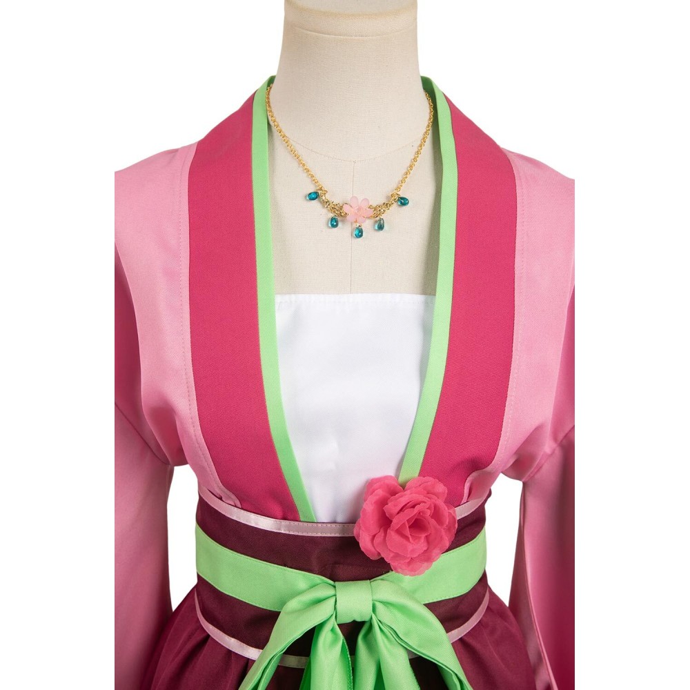 Ensemble de costume Hanfu robe rose Maomao pour cosplay, tenue de carnaval d'Halloween