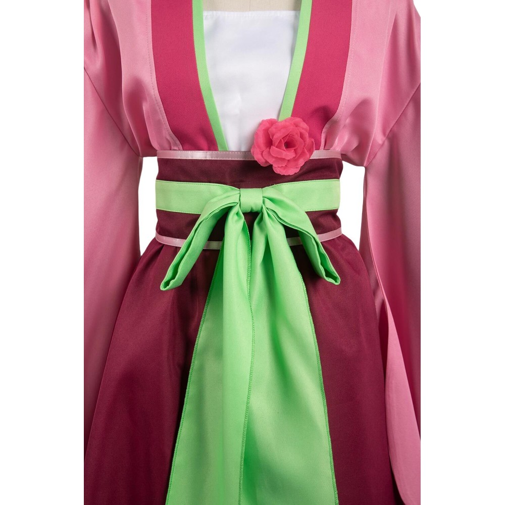Ensemble de costume Hanfu robe rose Maomao pour cosplay, tenue de carnaval d'Halloween