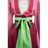 Ensemble de costume Hanfu robe rose Maomao pour cosplay, tenue de carnaval d'Halloween