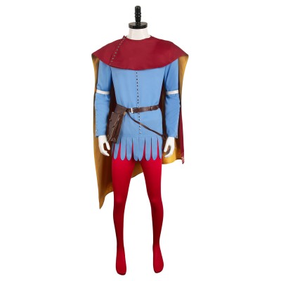 Manor Lords Suzerain Blue Suit With Red Cape&nbsp;s Suit Cosplay Costume Halloween Carnival Outfit