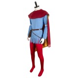 Manor Lords Suzerain Blue Suit With Red Cape&nbsp;s Suit Cosplay Costume Halloween Carnival Outfit