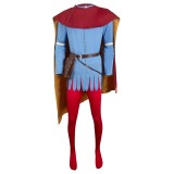 Manor Lords Suzerain Blue Suit With Red Cape&nbsp;s Suit Cosplay Costume Halloween Carnival Outfit