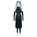 The Mando S2 Ahsoka Tano Top Pants Suit Cosplay Costume Halloween Carnival Outfit