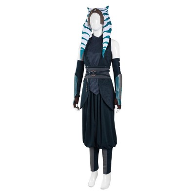 The Mando S2 Ahsoka Tano Top Pants Suit Cosplay Costume Halloween Carnival Outfit