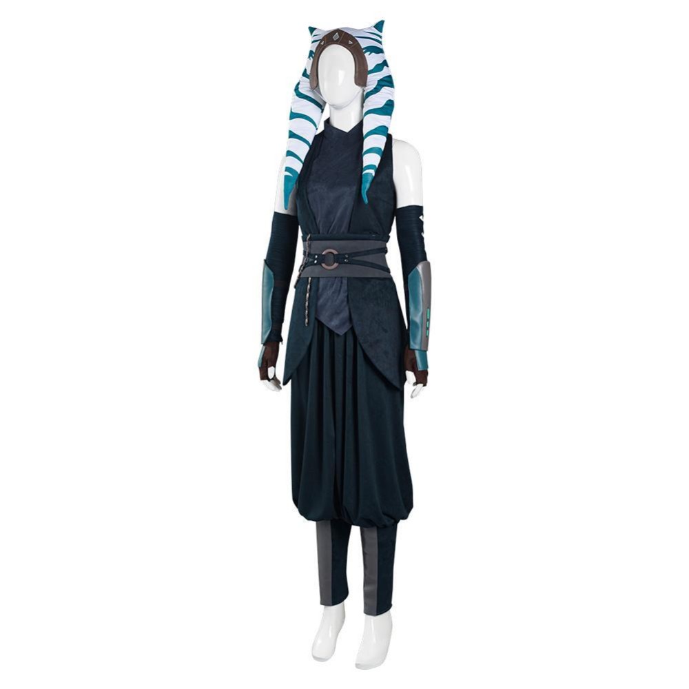 The Mando S2 Ahsoka Tano Top Pants Suit Cosplay Costume Halloween Carnival Outfit