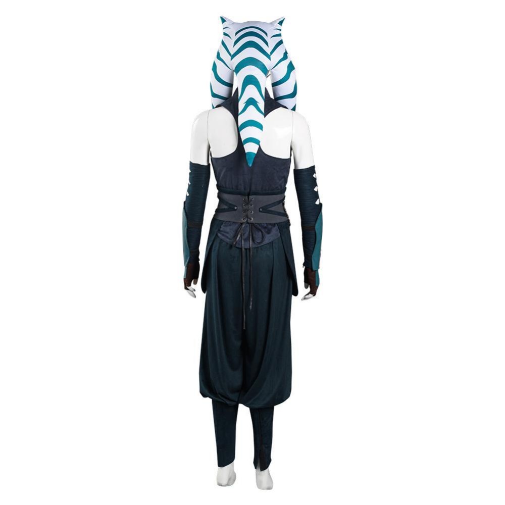 The Mando S2 Ahsoka Tano Top Pants Suit Cosplay Costume Halloween Carnival Outfit