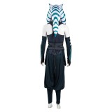 The Mando S2 Ahsoka Tano Top Pants Suit Cosplay Costume Halloween Carnival Outfit